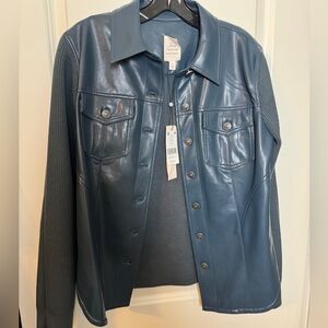 NWT Cinq a Sept Faux Leather Jacket